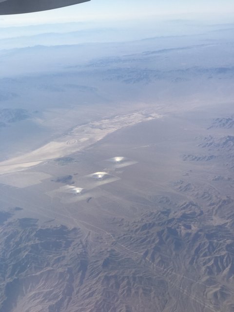 Aerial View of the California Desert