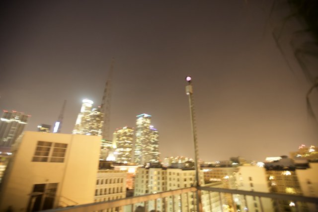 Blurry Metropolis at Night