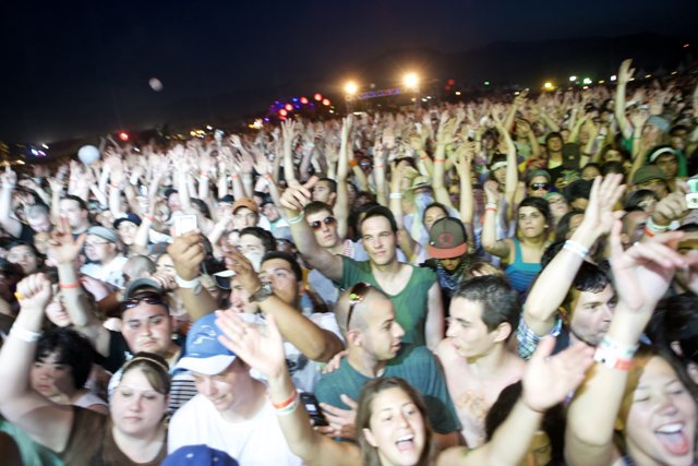Night Sky Concert Crowd at Coachella