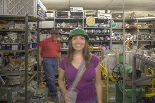 Penelope Smiles in Santa Fe Industrial Warehouse