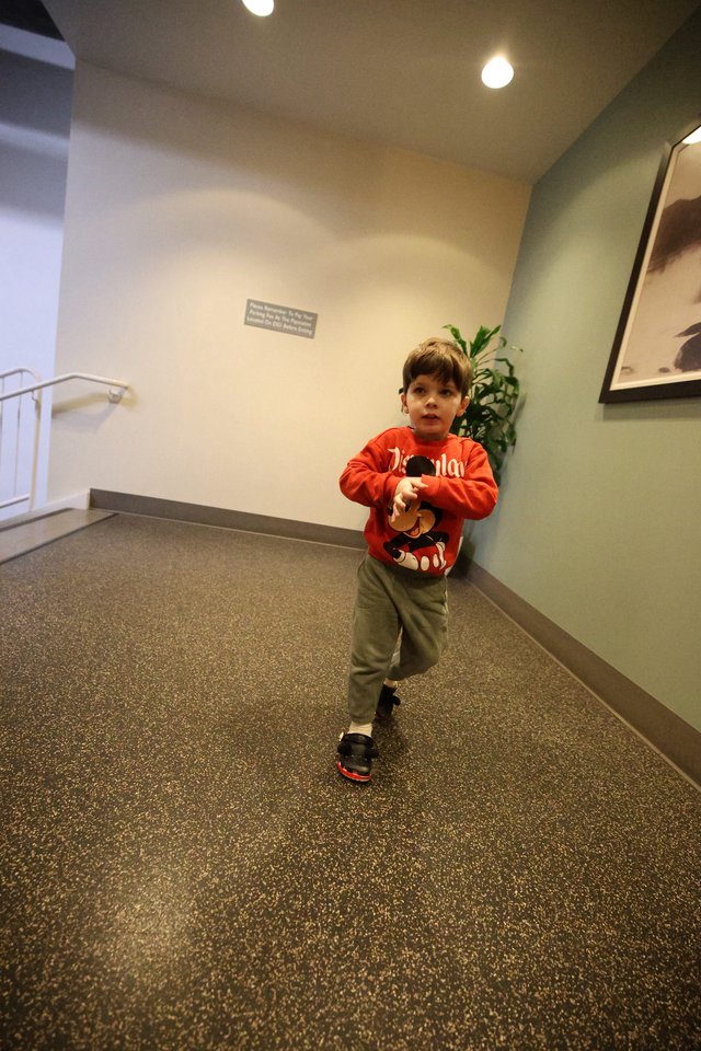 Young Child in Mickey Mouse Sweatshirt at Skywalker Ranch