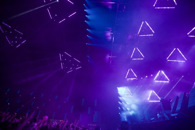 Purple Triangles and Bright Lights