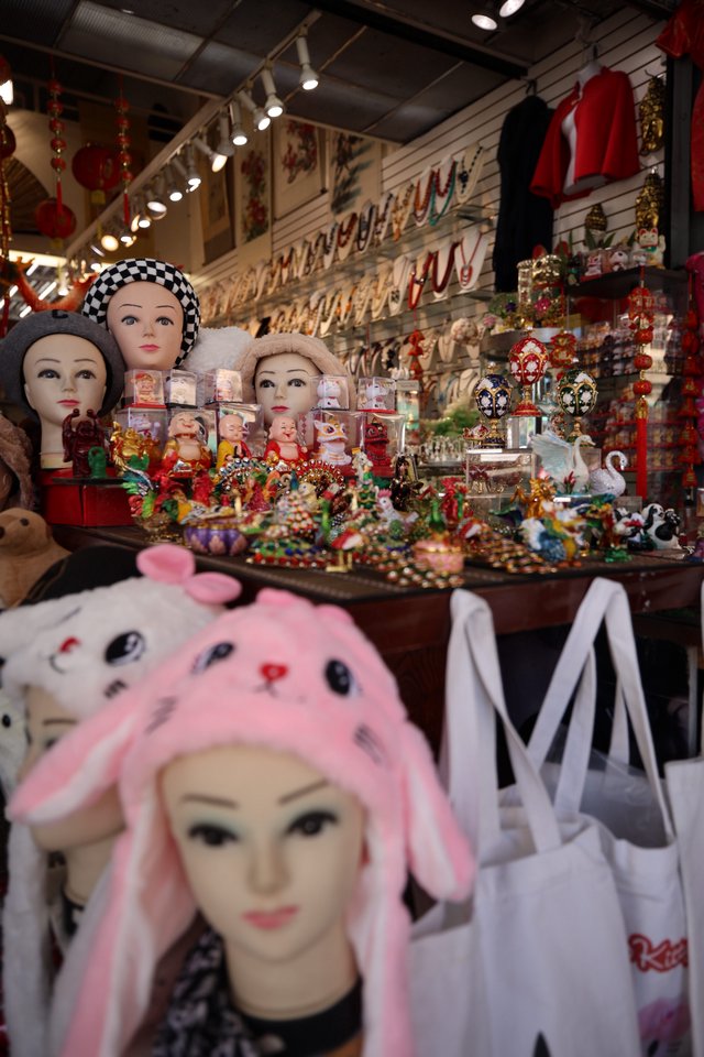 Whimsical Display at Asian Market Souvenir Shop