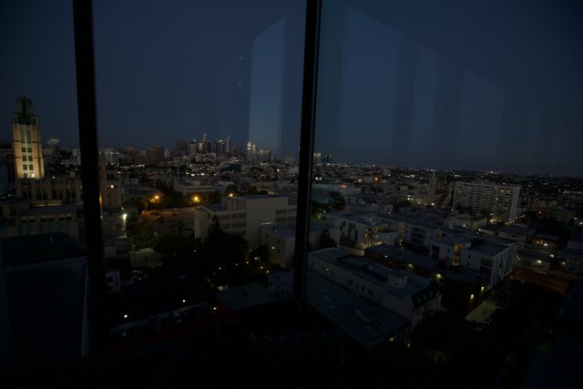 Nightscape of Los Angeles Metropolis