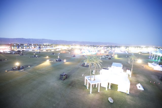 Nighttime Illumination at Coachella Festival
