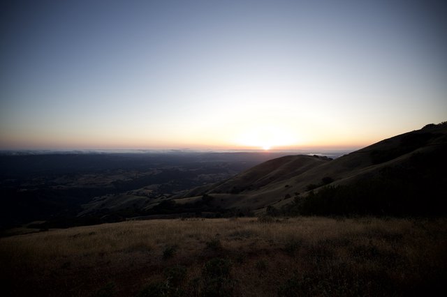 Golden Hour Fades Over Bay Area Hills