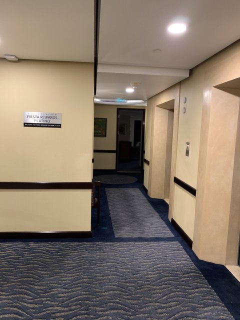 Blue Carpet Corridor