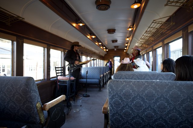 Wild West Train Robbery Reenactment Performance
