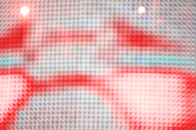 Red and White Screen Pattern
