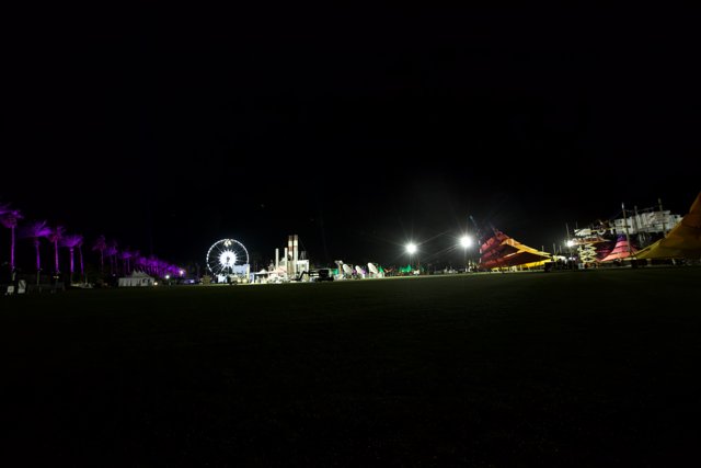 Nighttime Metropolis at the Fairground