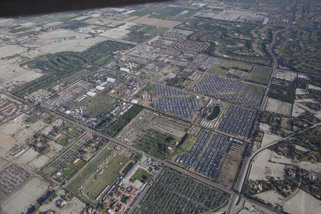 Aerial View of Indio, Southwest Extreme Triangle