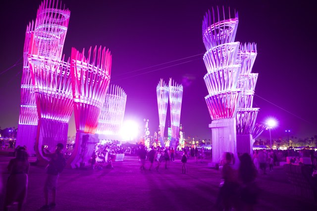 Neon Nights: Urban Glow at Coachella 2024