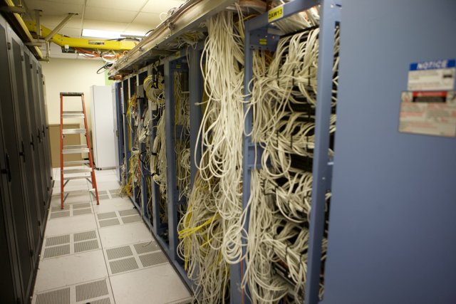 A Closer Look at the Wiring and Hardware in a Server Room