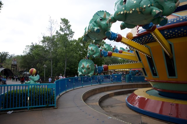 Colorful Carousel Ride at Disneyland