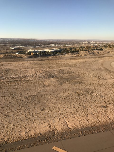 Above the Desert Runway