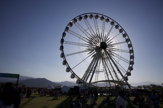 Sundown Spin: Ferris Wheel at Coachella 2024