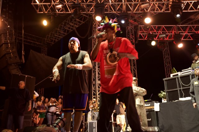 Chuck D and Professor Griff on Stage at Coachella 2009
