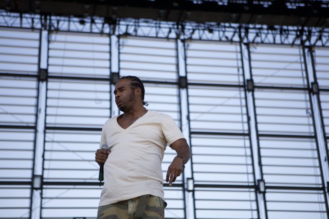 Pharoahe Monch Takes the Stage in White T-Shirt