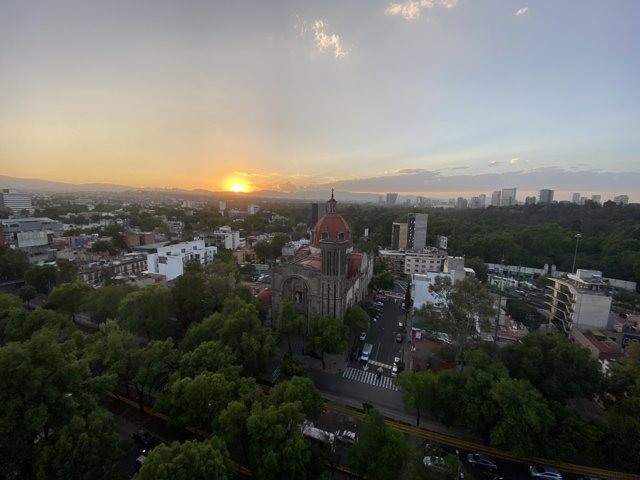 Sunset Serenade over Mexico City