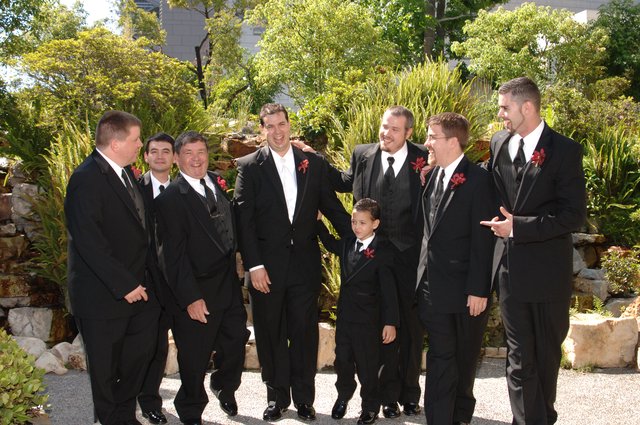Groomsmen Share Laughter Before Wedding Ceremony