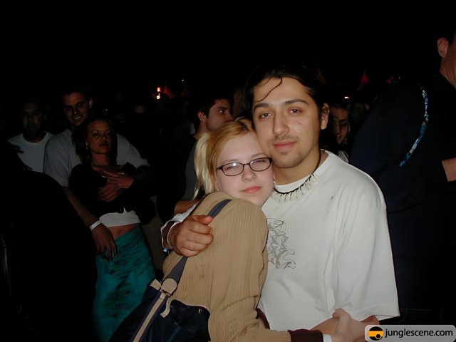 Hugs and Glasses at Coachella 2002