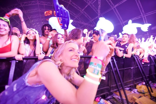 Selfie in the Crowd at Coachella
