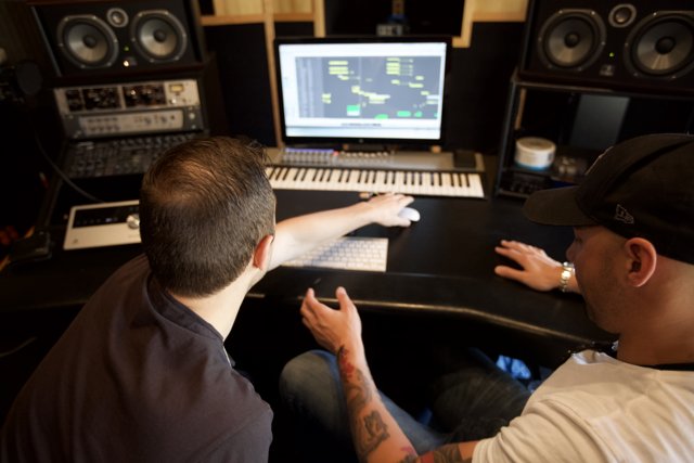 Behind the Music: Two Men in the Studio