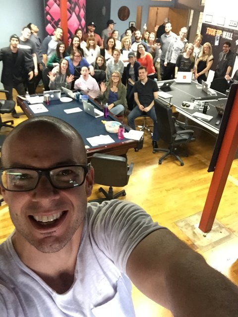 Group Selfie in the Office