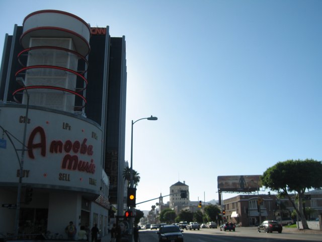Amoeba Music Building in Metropolis