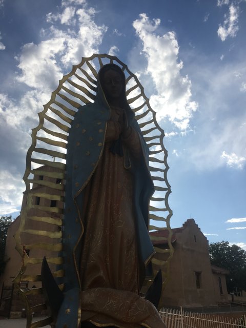 Our Lady of Guadalupe in front of Santa Fe Church
