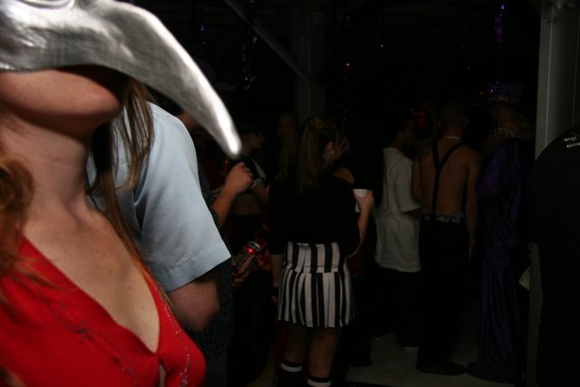 Mysterious Figure in Plague Mask Captivates Nightclub