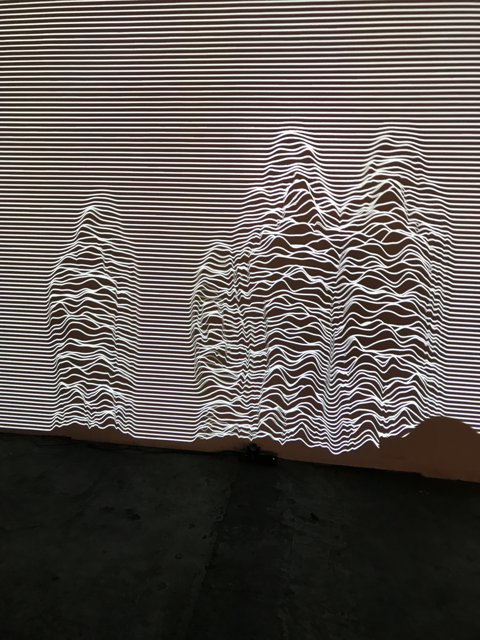 Wave Projection on Wall