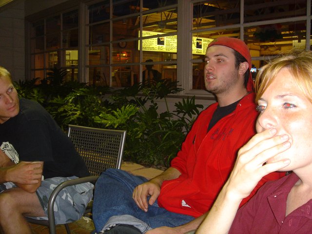 Late Night Hangout Outside Restaurant Patio 2004