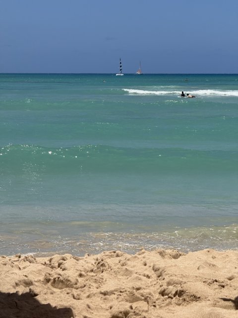 Serene Sails on Waikiki Beach