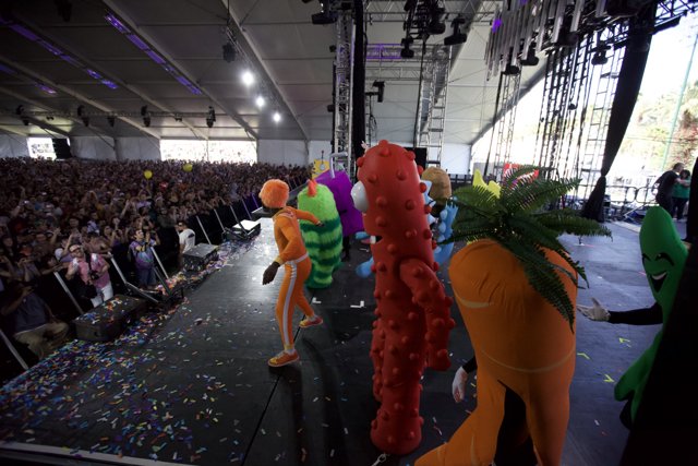 Vegetable Parade on Stage