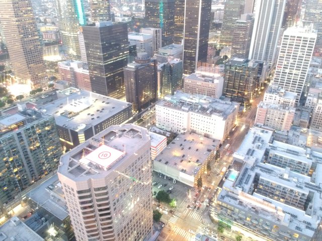 Bird's Eye View of Downtown Los Angeles