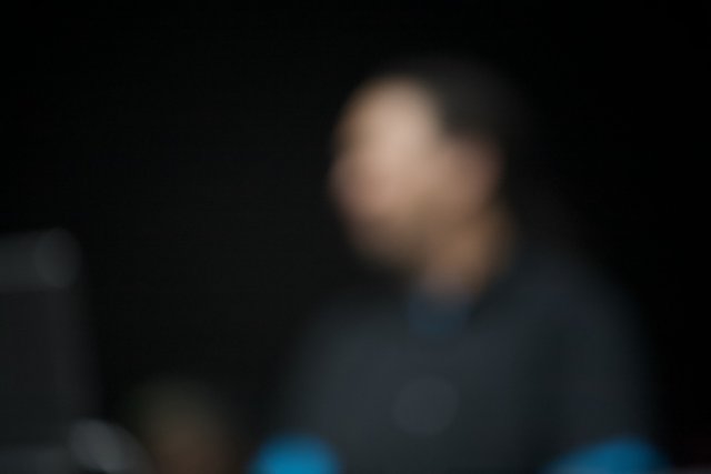 Blurry Focus on a Man at Coachella Concert