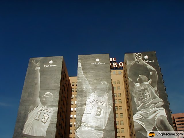 NBA Billboard in the Heart of the City