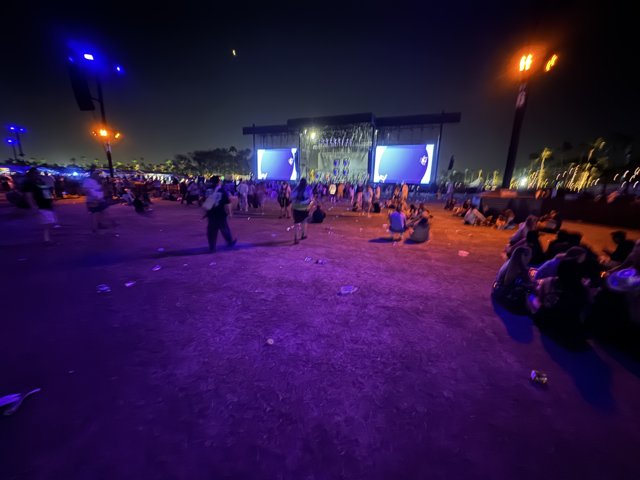 Moonlit Festivities: Coachella 2024 Late Night Vibes