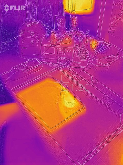 Thermal Map of a Computer Screen