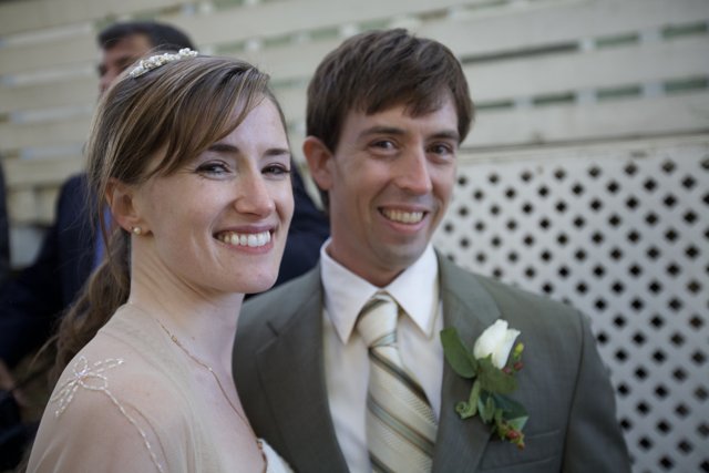 Happy Couple at Truitt Wedding