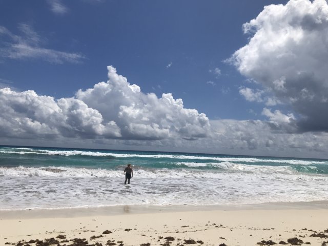 Surfing in Cancún