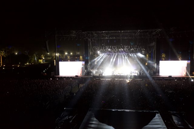 Spotlight on Stage at Coachella Concert