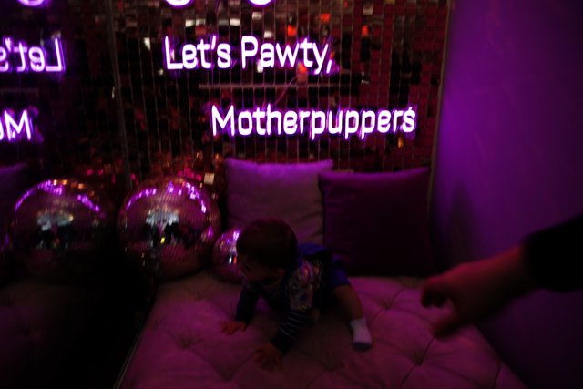 Baby's Playful Neon Party
