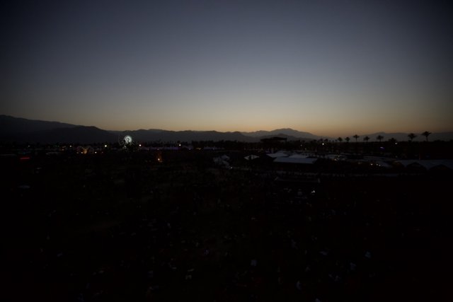 Sunset over the Coachella Valley