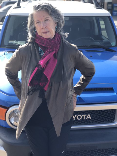 Rhoda B and Her Blue Toyota Truck