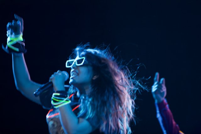 Neon-haired singer electrifies Coachella crowd