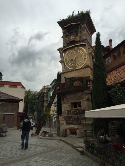 The Majestic Clock Tower of Tbilisi