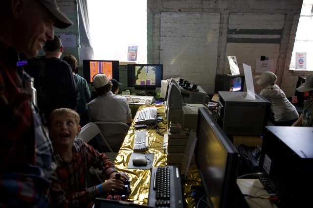 Retro Computing Enthusiasts at Maker Faire 2025