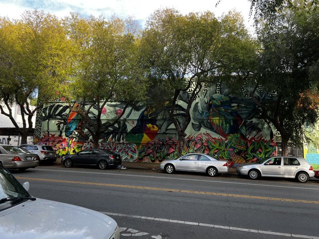 Vibrant Graffiti on an Urban Street